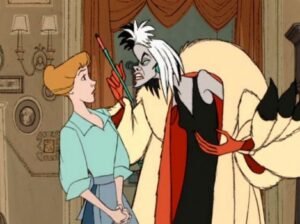 Cruella de Vil and the 101 Dalmatians Ugly Cartoon Characters